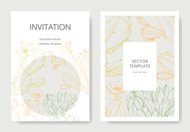 Vektör kaktüsler çiçek. Oyulmuş mürekkep sanat. Düğün arka plan. Teşekkür ederim, rsvp, davetiye kartı illüstrasyon grafik afiş.