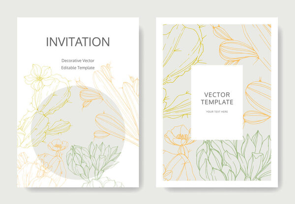 Цветок векторного кактуса. Гравировка чернил. Свадебный фон. Спасибо, rsvp, пригласительная карточка Иллюстрация графический баннер
.