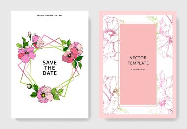 Vektör Rosa canina. Oyulmuş mürekkep sanat. Düğün arka plan. Teşekkür ederim, rsvp, davetiye kartı illüstrasyon grafik afiş.