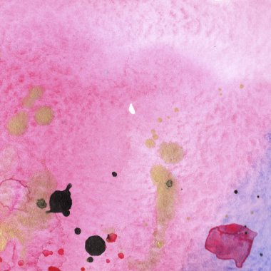 Soyut suluboya kağıdı sıçrama şekilleri çizim izole. Resimde aquarelle arka planı için.