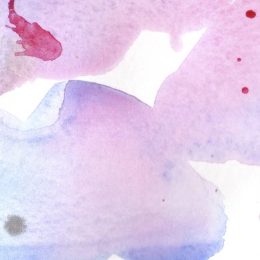 Soyut suluboya kağıdı sıçrama şekilleri çizim izole. Resimde aquarelle arka planı için.
