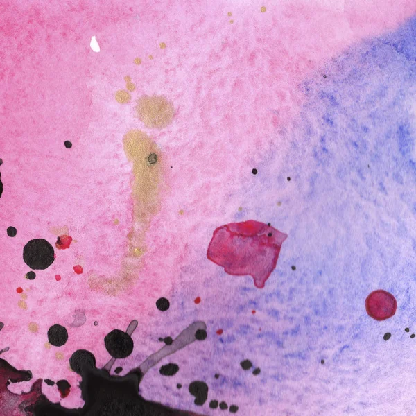 Soyut suluboya kağıdı sıçrama şekilleri çizim izole. Resimde aquarelle arka planı için.