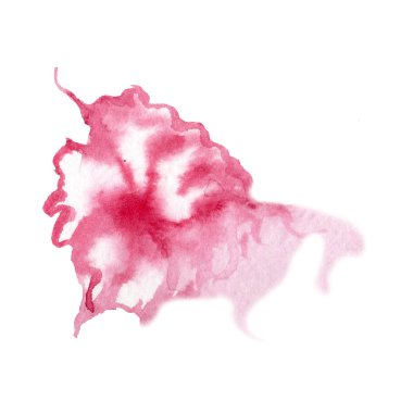 Soyut suluboya kağıdı sıçrama şekilleri çizim izole. Resimde aquarelle arka planı için.