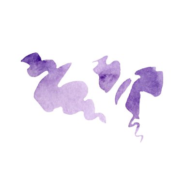 Soyut suluboya kağıdı sıçrama şekilleri çizim izole. Resimde aquarelle arka planı için.