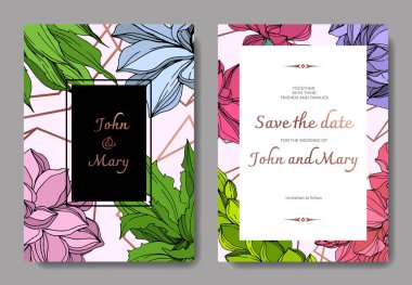 Vektör orman botanik etli çiçek. Mürekkep sanat illüstrasyon kazınmış. Düğün arka plan kartı Dekoratif kenarlık.