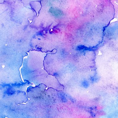 Soyut suluboya kağıdı sıçrama şekilleri çizim izole. Resimde aquarelle arka planı için.