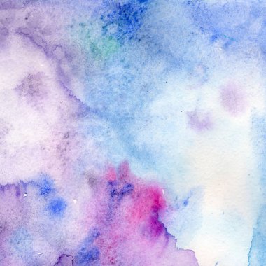 Soyut suluboya kağıdı sıçrama şekilleri çizim izole. Resimde aquarelle arka planı için.