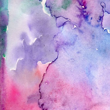 Soyut suluboya kağıdı sıçrama şekilleri çizim izole. Resimde aquarelle arka planı için.