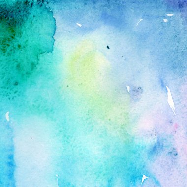 Soyut suluboya kağıdı sıçrama şekilleri çizim izole. Resimde aquarelle arka planı için.