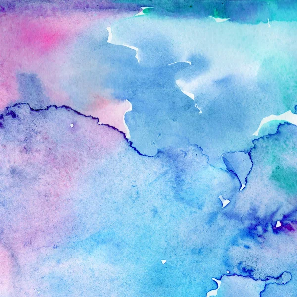 Soyut suluboya kağıdı sıçrama şekilleri çizim izole. Resimde aquarelle arka planı için.