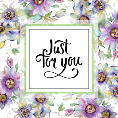 Mavi menekşe buketi çiçek botanik çiçekler. Vahşi bahar yaprak izole kır çiçeği. Sulu Boya resimde arka plan ayarlamak. Suluboya çizim moda aquarelle. Çerçeve kenarlığı süsleme Meydanı.