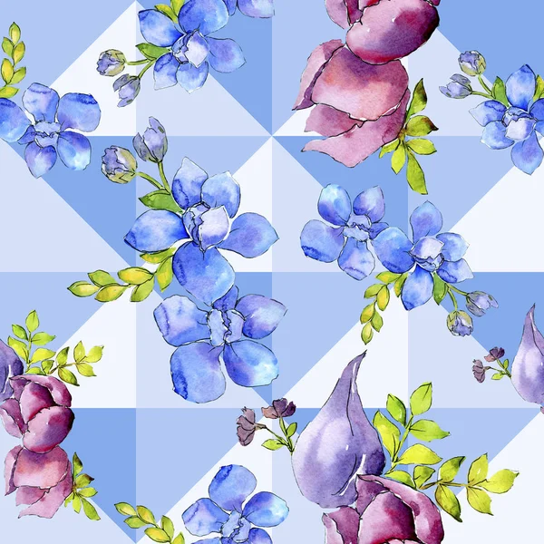 Blumenstrauß Zusammensetzung Botanische Blumen Wilde Frühlingsblume Aquarell Illustrationsset Vorhanden Aquarell — Stockfoto