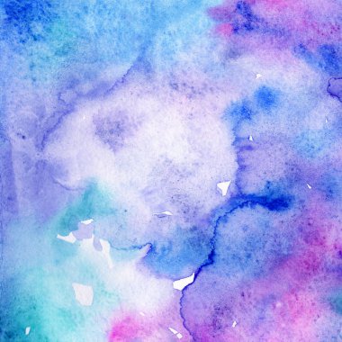 Soyut suluboya kağıdı sıçrama şekilleri çizim izole. Resimde aquarelle arka planı için.