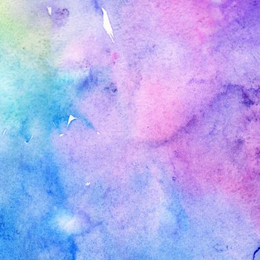 Soyut suluboya kağıdı sıçrama şekilleri çizim izole. Resimde aquarelle arka planı için.