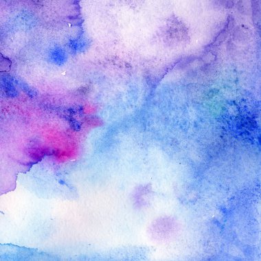 Soyut suluboya kağıdı sıçrama şekilleri çizim izole. Arka plan, doku, sarıcı desen, çerçeve veya kenarlık için illüstrasyon aquarelle. Suluboya çizim Fırçası leke tasarım.