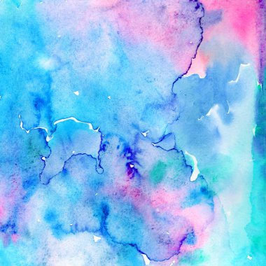 Soyut suluboya kağıdı sıçrama şekilleri çizim izole. Arka plan, doku, sarıcı desen, çerçeve veya kenarlık için illüstrasyon aquarelle. Suluboya çizim Fırçası leke tasarım.