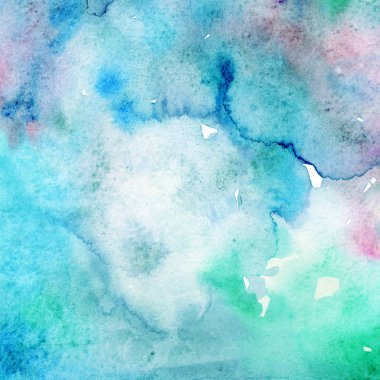 Soyut suluboya kağıdı sıçrama şekilleri çizim izole. Arka plan, doku, sarıcı desen, çerçeve veya kenarlık için illüstrasyon aquarelle. Suluboya çizim Fırçası leke tasarım.