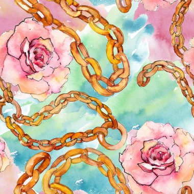 Moda kroki çizim suluboya tarzında yazdırır. Suluboya arka plan ayarlamak. Sorunsuz arka plan deseni.