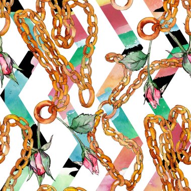 Moda kroki çizim suluboya tarzında yazdırır. Suluboya arka plan ayarlamak. Sorunsuz arka plan deseni.