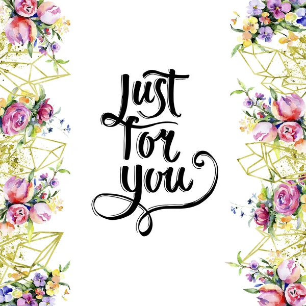 Buketler çiçek botanik çiçekler. Vahşi bahar yaprak izole kır çiçeği. Suluboya arka plan illüstrasyon küme. Suluboya çizim moda aquarelle izole. Çerçeve kenarlığı süsleme Meydanı.