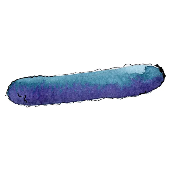 微生物或细菌手绘插图。水彩背景设置。分离的微生物例证元素. — 图库照片
