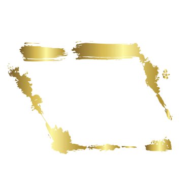 Kuru fırça çerçeveleri kümesi. Elle çizilmiş sanatsal çerçeveler. Altın oyma mürekkep sanatı. Yalıtılmış çerçeve çizim öğesi.