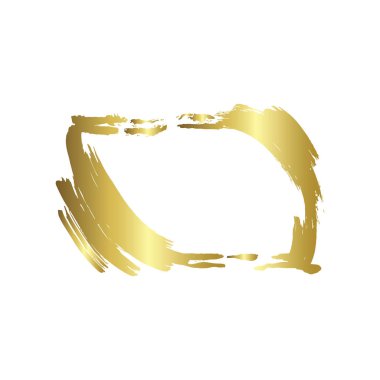 Kuru fırça çerçeveleri kümesi. Elle çizilmiş sanatsal çerçeveler. Altın oyma mürekkep sanatı. Yalıtılmış çerçeve çizim öğesi.