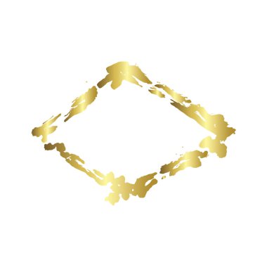 Kuru fırça çerçeveleri kümesi. Elle çizilmiş sanatsal çerçeveler. Altın oyma mürekkep sanatı. Yalıtılmış çerçeve çizim öğesi.