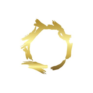 Kuru fırça çerçeveleri kümesi. Elle çizilmiş sanatsal çerçeveler. Altın oyma mürekkep sanatı. Yalıtılmış çerçeve çizim öğesi.