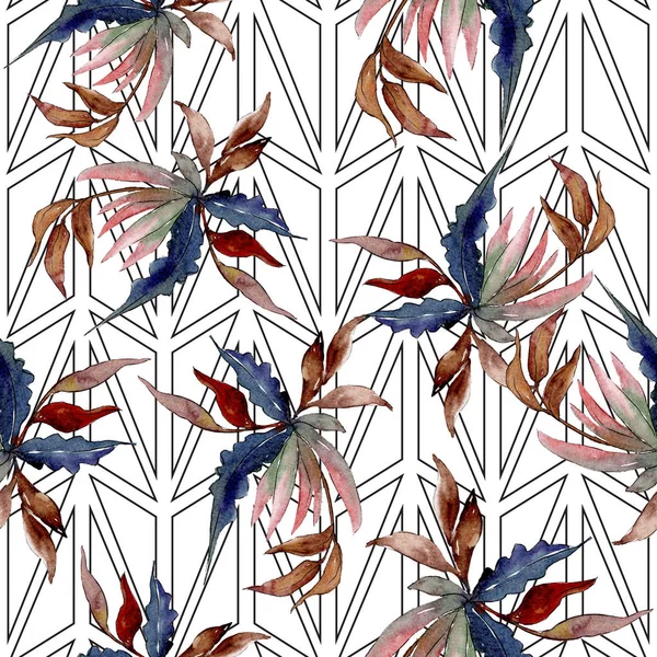 Boeket bloemen botanische bloemen. Aquarel achtergrond illustratie set. achtergrond patroon. — Stockfoto