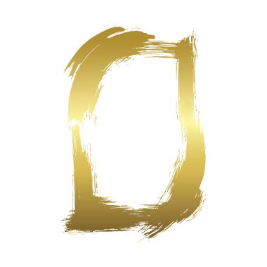 Vektör Kuru fırça çerçeveleri kümesi. Elle çizilmiş sanatsal çerçeveler. Altın oyma mürekkep sanatı. Yalıtılmış illüstrasyon öğesi.