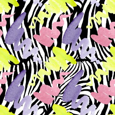 Soyut suluboya kağıt sıçrama şekilleri. Suluboya arka plan illüstrasyon seti. Kesintisiz arka plan deseni.