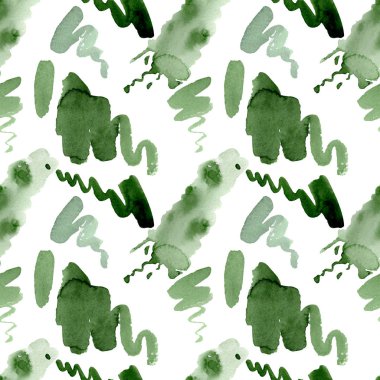 Soyut suluboya kağıt sıçrama şekilleri. Suluboya arka plan illüstrasyon seti. Kesintisiz arka plan deseni.