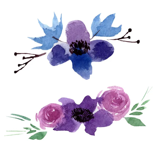 Pion blommiga botaniska blommor. Akvarell bakgrund illustration uppsättning. Isolerad blomma illustration element. — Stockfoto