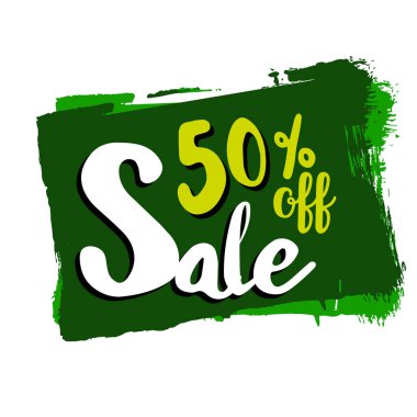 İndirim etiketli vektör satış etiketi. Promosyon kupon perakende toplama afiş.