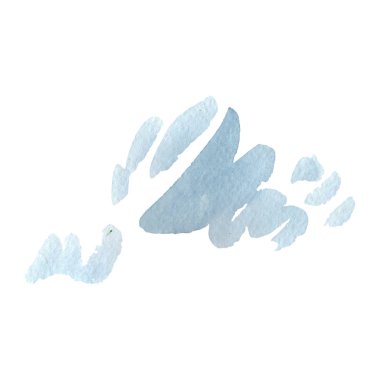 Soyut suluboya kağıdı sıçrama şekilleri çizim izole. Resimde aquarelle arka planı için.