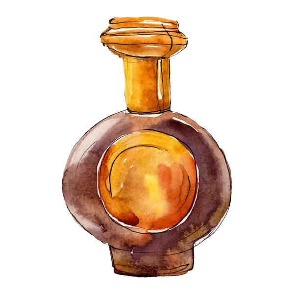 Perfume desenho ilustração glamour em um elemento isolado estilo aquarela. Conjunto de fundo aquarela . — Fotografia de Stock