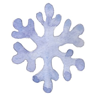 Noel kış bayramı sembolü izole. Suluboya arka plan seti. Ayrı bir süs çizimi ögesi.