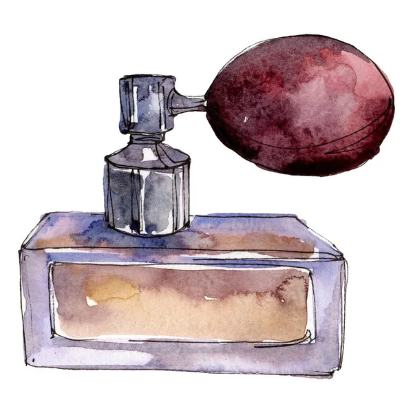 Esbozo de perfume ilustración glamour en un elemento aislado estilo acuarela. Conjunto de fondo acuarela . —  Fotos de Stock