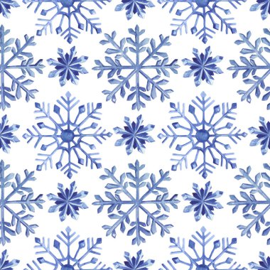 Noel kış tatili sembolü izole. Suluboya arka plan illüstrasyon seti. Kesintisiz arka plan deseni.