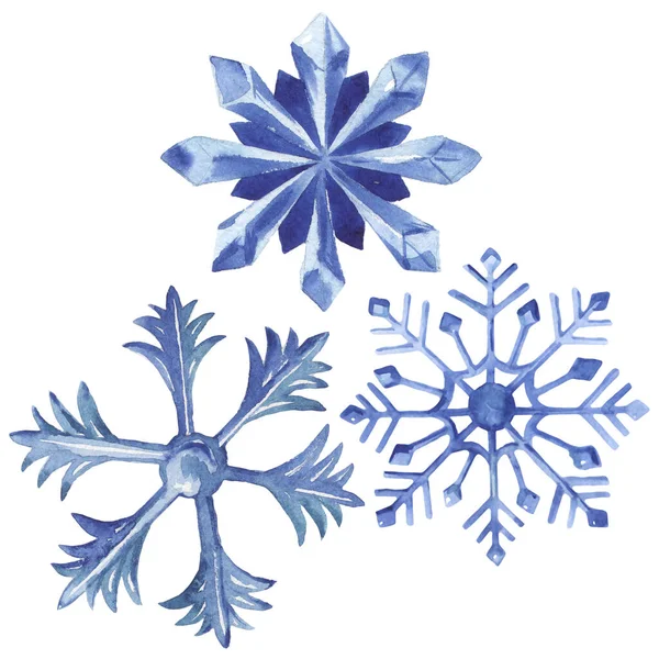 Natal símbolo de férias de inverno isolado. Conjunto de ilustração de fundo aquarela. Isolado elemento ilustração inverno . — Fotografia de Stock