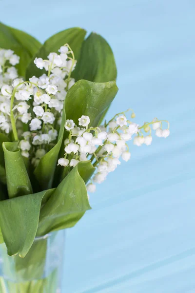 Boeket Van Bell Bloemen Turkooizen Achtergrond — Stockfoto