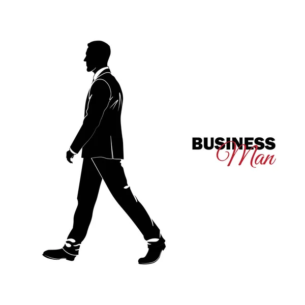 Businessman Manager Man Business Suit Businessman Walking — Stock Vector