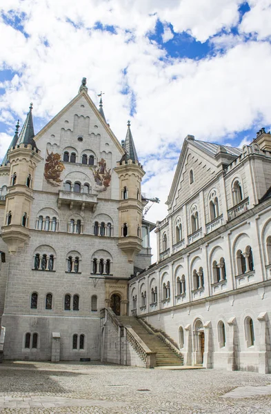 Schwangau Tyskland 2018 Neuschwanstein Castle - Stock-foto