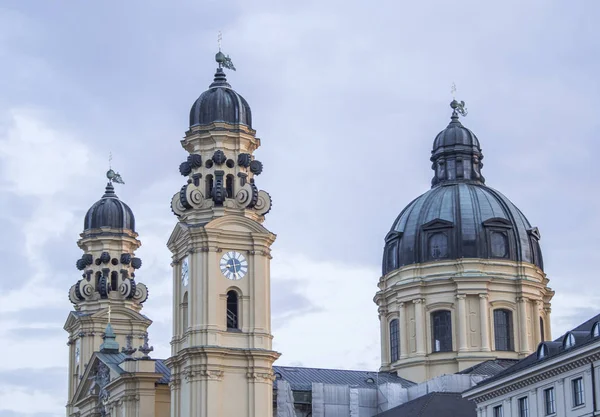 Teatynów Barokowy Kościół Kajetan Lub Theatinerkirche Bavaria Niemcy — Zdjęcie stockowe