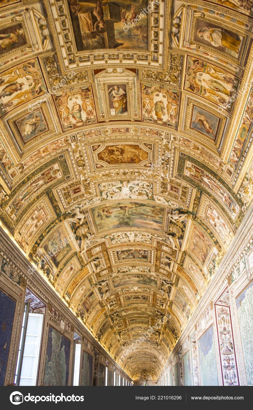 Vatican Rome Italy Painting Fresco Ceilings Vatican Museum