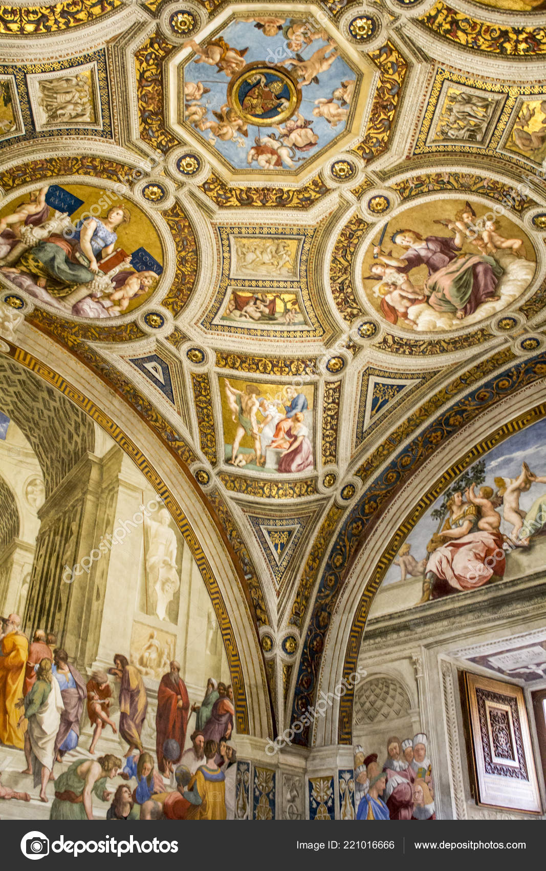 Vatican Rome Italy Painting Fresco Ceilings Vatican Museum