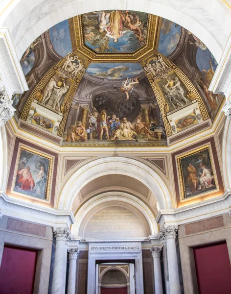 Vatikanen Rom Italien Målning Fresco Tak Vatikanmuseet — Stockfoto