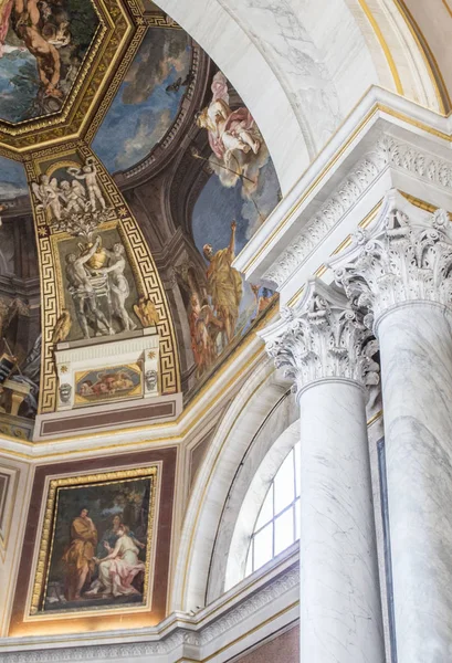 Vaticaan Rome Italië Schilderen Fresco Plafonds Het Vaticaans Museum — Stockfoto