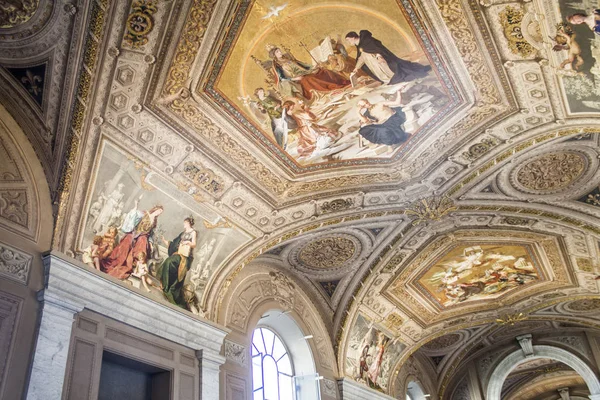 Vaticaan Rome Italië Schilderen Fresco Plafonds Het Vaticaans Museum — Stockfoto